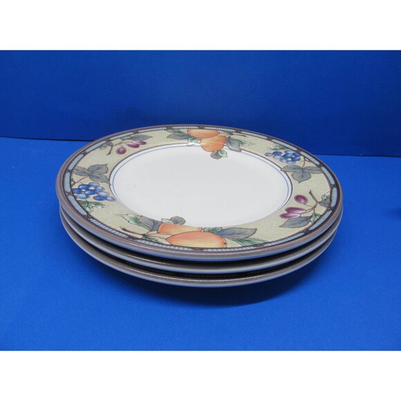 Mikasa Intaglio Garden Harvest Set of 3 True Bread Plates 6 3/4" EUC - Picture 6 of 12